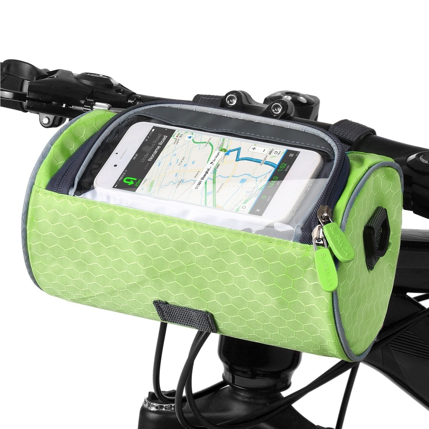 Praktisk Cykelstyrtaske med Smartphone Holder og Vandafvisende Materiale