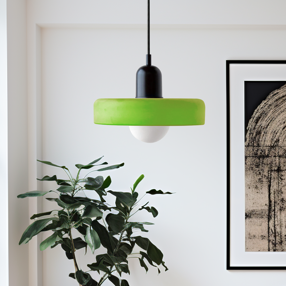 Bauhaus Aurelo Farvet Glas Pendelampe Til Spisestuer