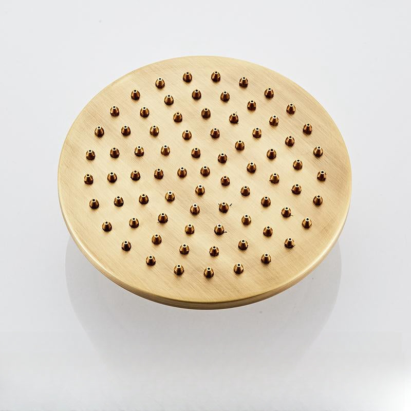 Vintage Kobbershower Sæt Med Messingarmatur Og Funktionelle Bruserhoveder