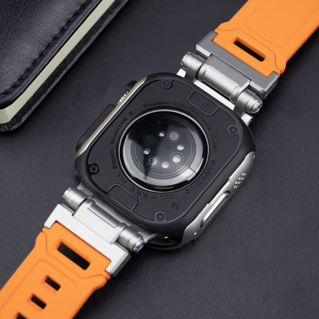 RavenTac Fluoro Gummibånd Med 2-i-1 TPU PC Cover Til Apple Watch