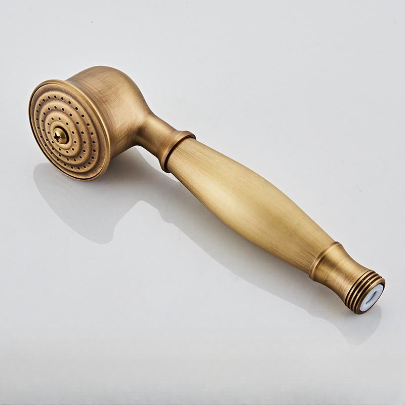 Vintage Kobbershower Sæt Med Messingarmatur Og Funktionelle Bruserhoveder
