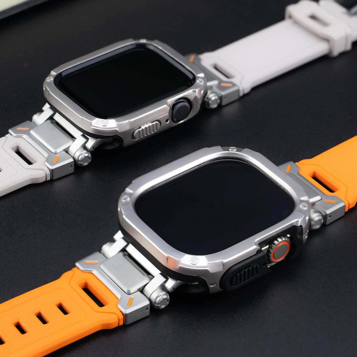 RavenTac Tactical Fluoro Gummibånd og TPU PC 2-i-1 Cover til Apple Watch | Petprovac