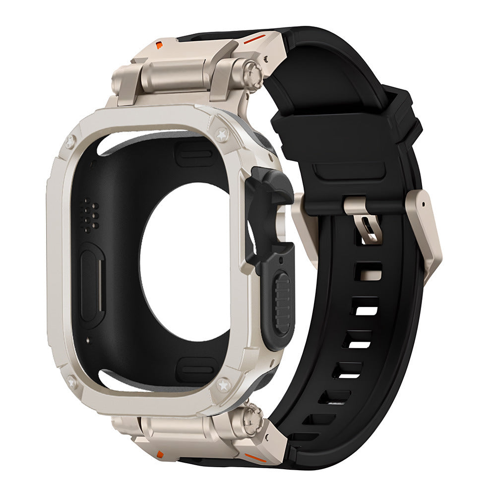 RavenTac Fluoro Gummibånd Med 2-i-1 TPU PC Cover Til Apple Watch