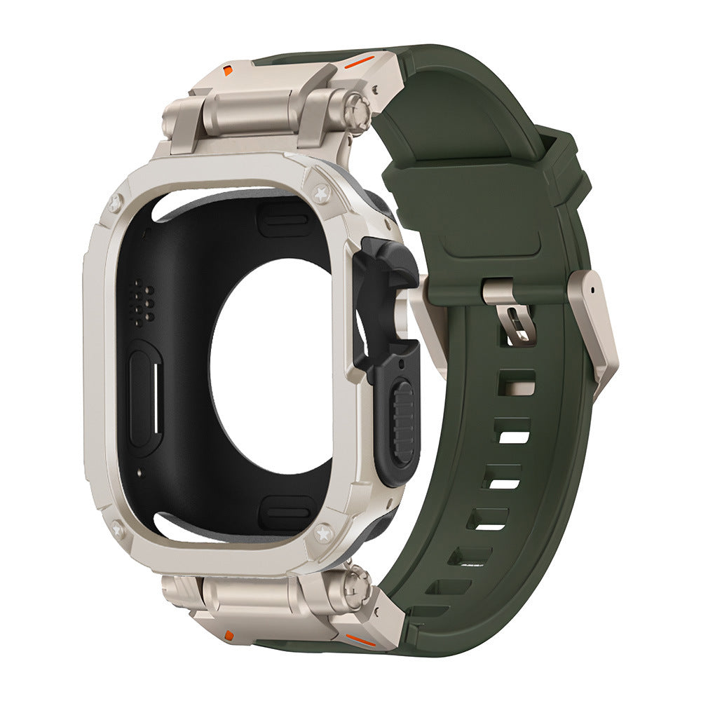 RavenTac Tactical Fluoro Gummibånd og TPU PC 2-i-1 Cover til Apple Watch | Petprovac