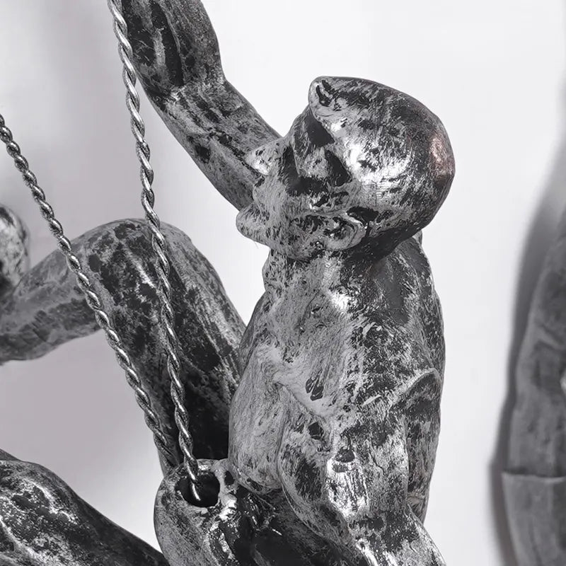 Dekorative Klatrefigurer Vægskulptur Sæt til Moderne Vægdekoration