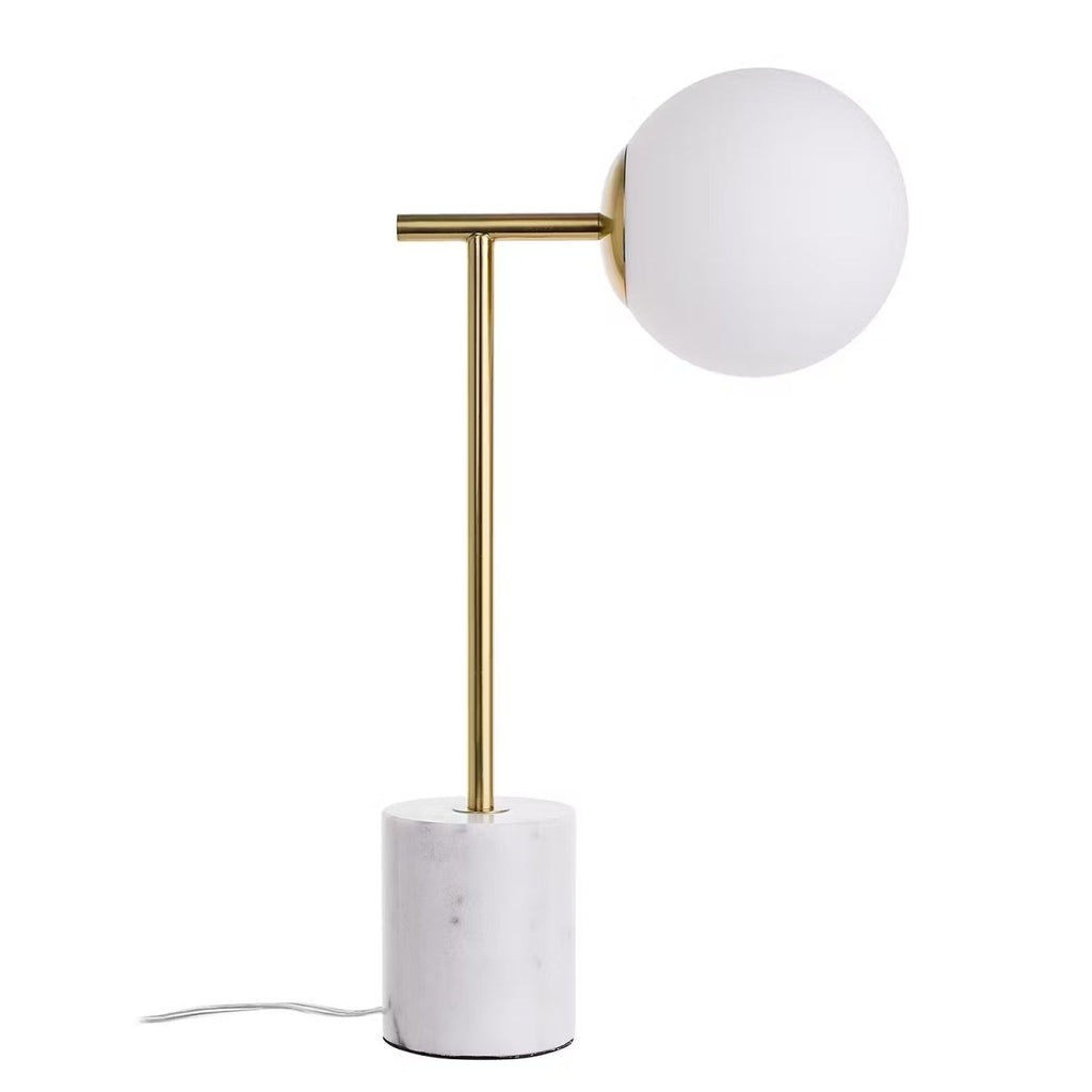 LUNA Bordlampe – Elegant design i marmor, glas & metal