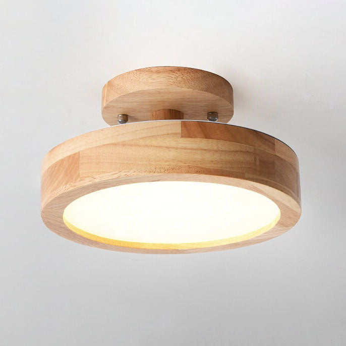LED Rund Loftlampe | Nordisk Design | Semi-Nedsænket Montering | Økonomisk Indendørs Belysning