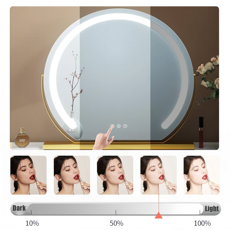 Luminara Dimmable LED Spejl Med Touch Aktivering Til Makeup