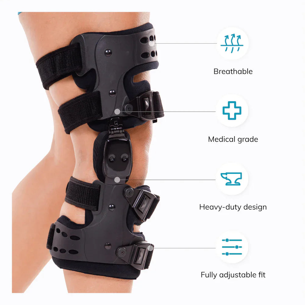 Osteoarthrose Aflastningsknæskinne – Medial & Lateral Støtte til Ledsmerter ved Knogle-mod-Knogle