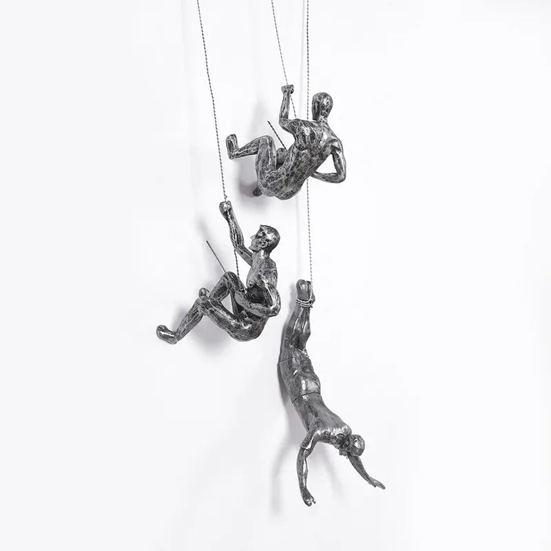 Dekorative Klatrefigurer Vægskulptur Sæt til Moderne Vægdekoration