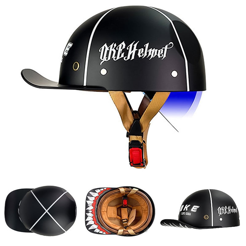 OrionRide Baseball Stil DOT Hjelm Med ABS Skaller Til Motorcykler