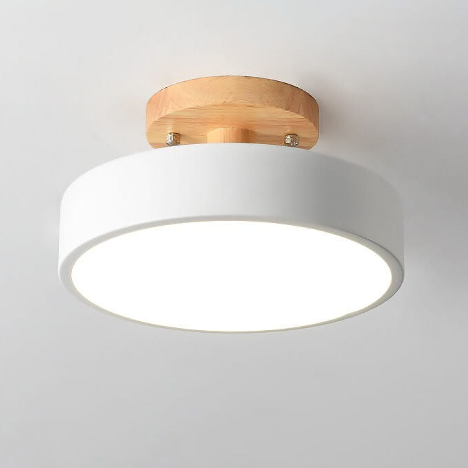 LED Rund Loftlampe | Nordisk Design | Semi-Nedsænket Montering | Økonomisk Indendørs Belysning