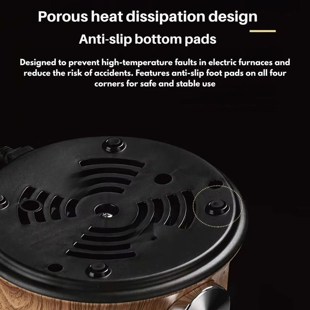 Mini elektrisk kogeplade med temperaturkontrol til kompakt brug