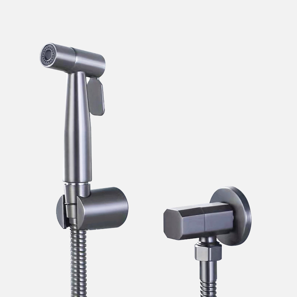 Nuvoro Hygienisk Håndholdt Bidet Sprayer Til Toilet Med Rustfrit Stål Gunmetal Grå