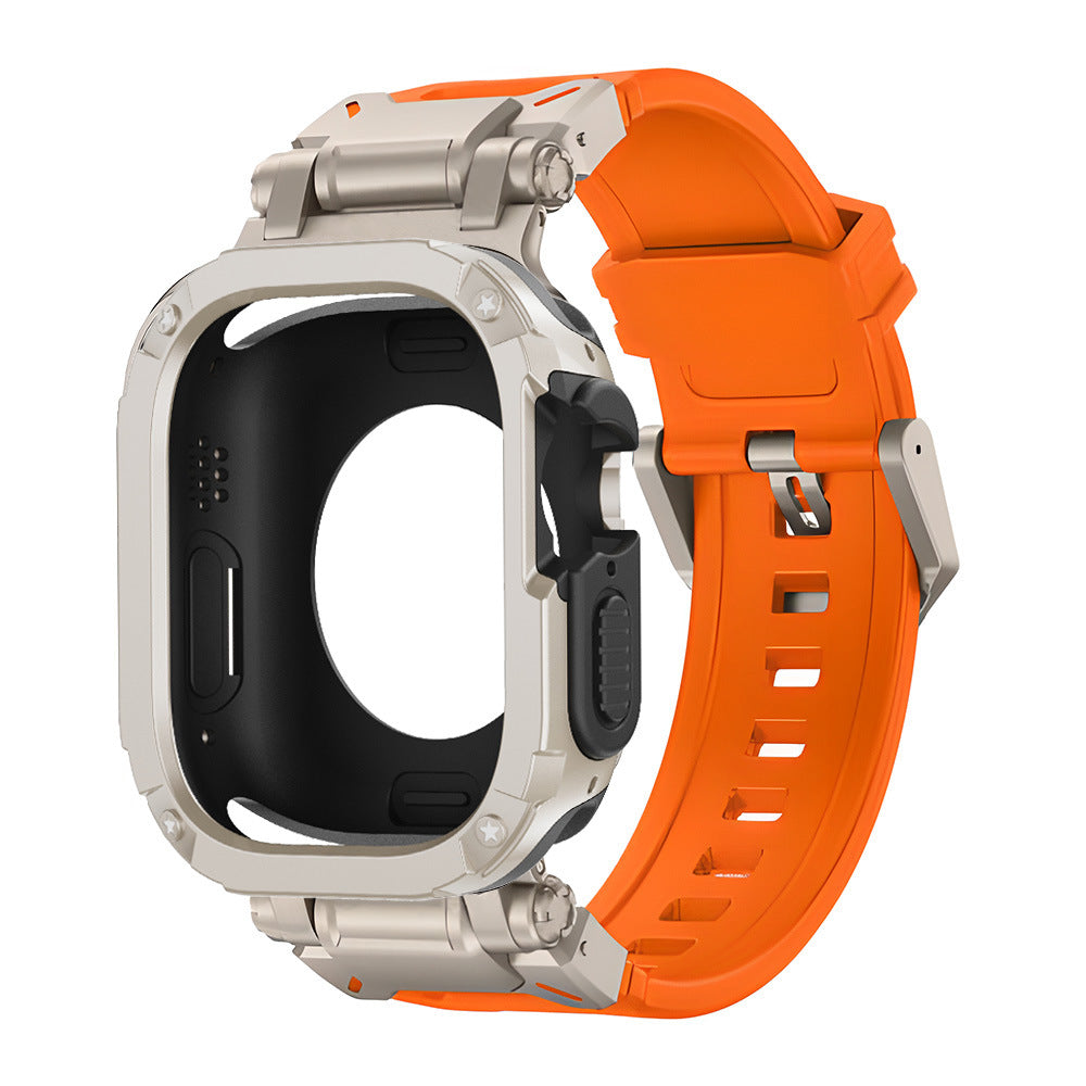 RavenTac Fluoro Gummibånd Med 2-i-1 TPU PC Cover Til Apple Watch