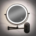 Genopladeligt Forstørrelsesspejl med LED til Makeup Entusiaster i Sort