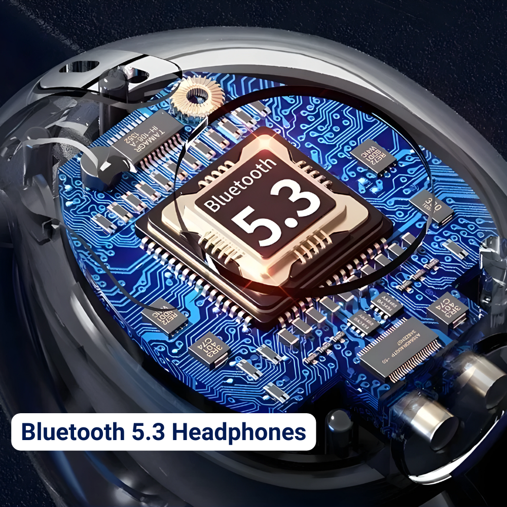 VeloWave Øretelefoner Bluetooth 5.3 Og IPX5 Svedafvisende Bone Conduction