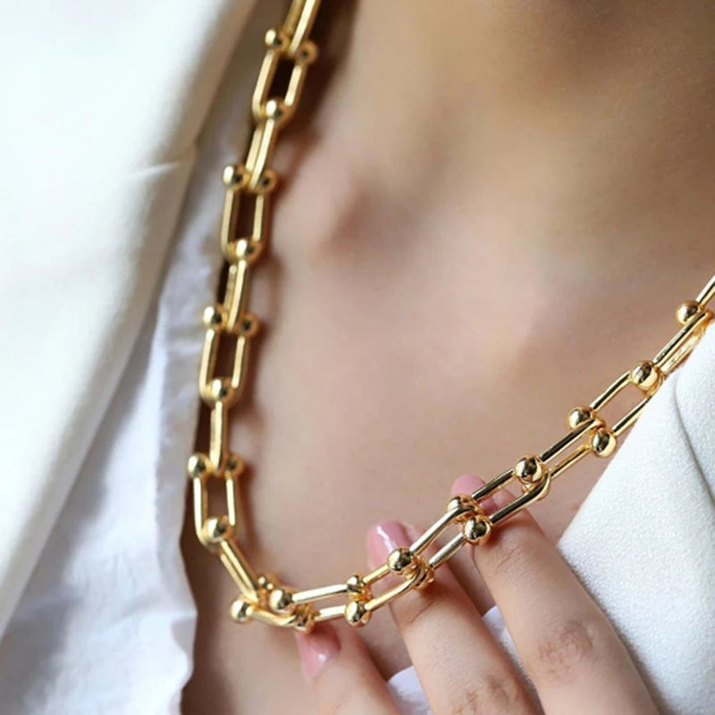 Aurielle Guld Link Sæt | Orntli
