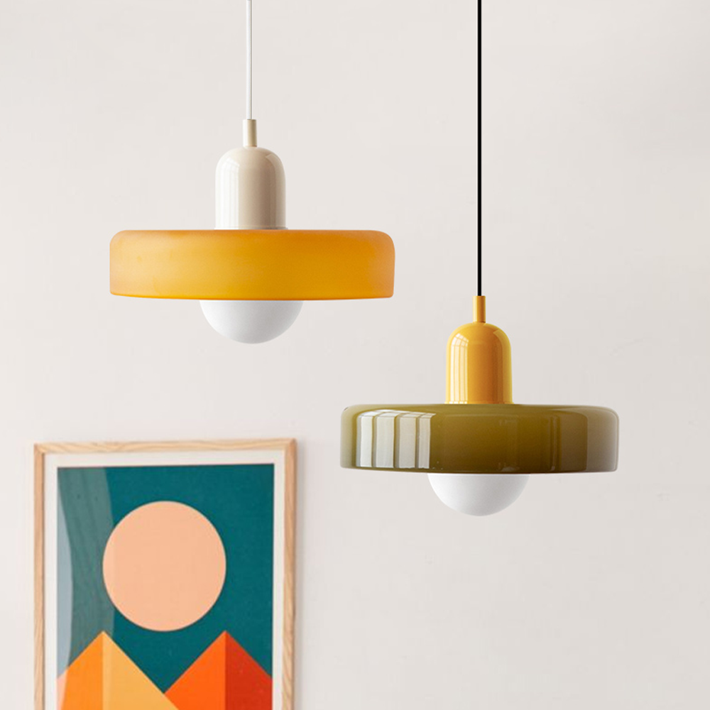 Liora Bauhaus Glas Pendelampe med Højdejustering