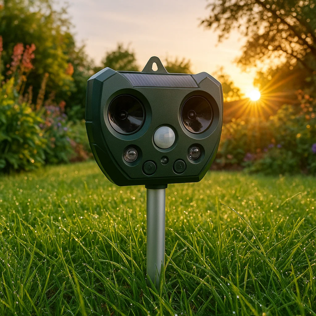 SolPro Vejrbestandig Solenergi Ultrasonisk Fugl- og Skadedyrsafviser