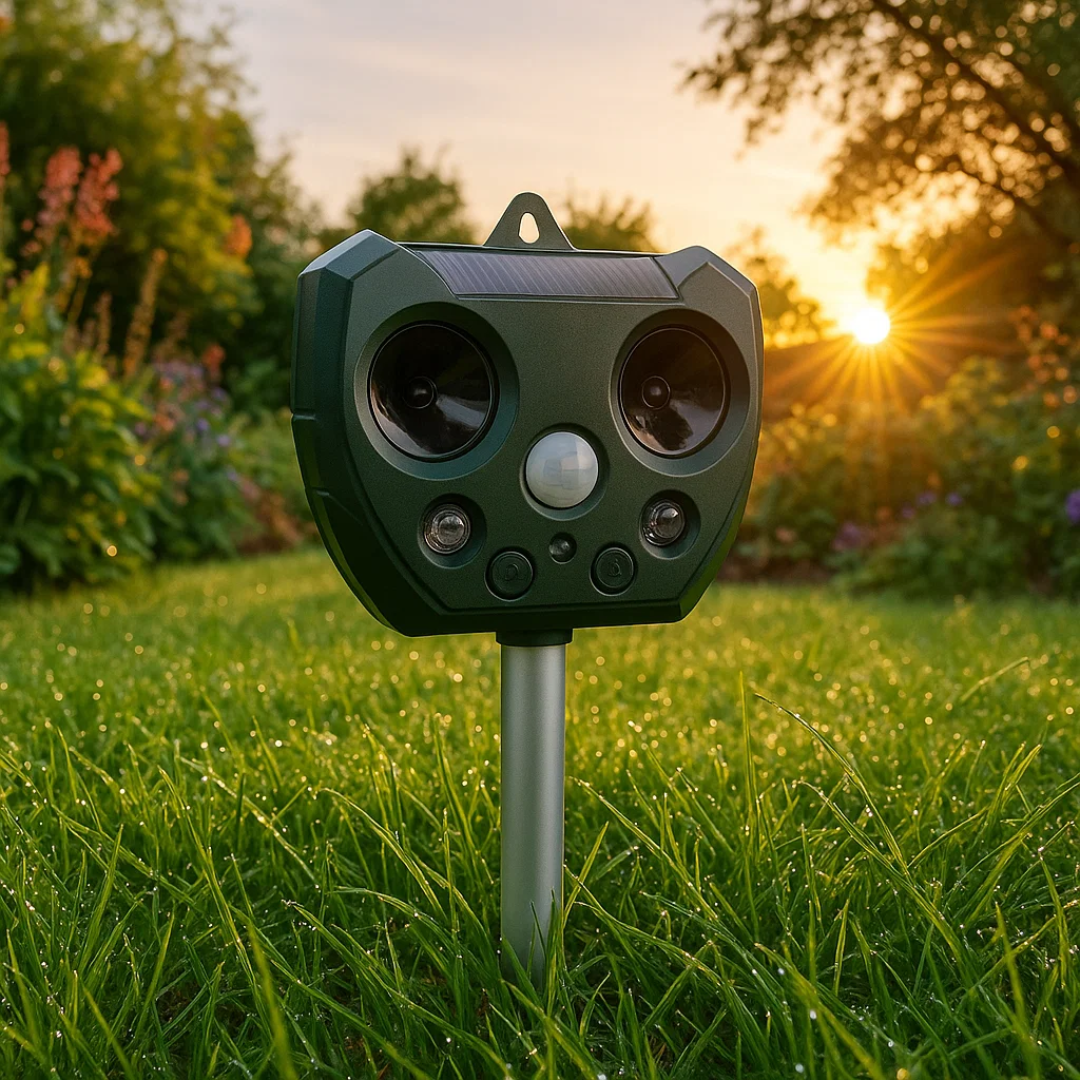 SolPro Vejrbestandig Solenergi Ultrasonisk Fugl- og Skadedyrsafviser