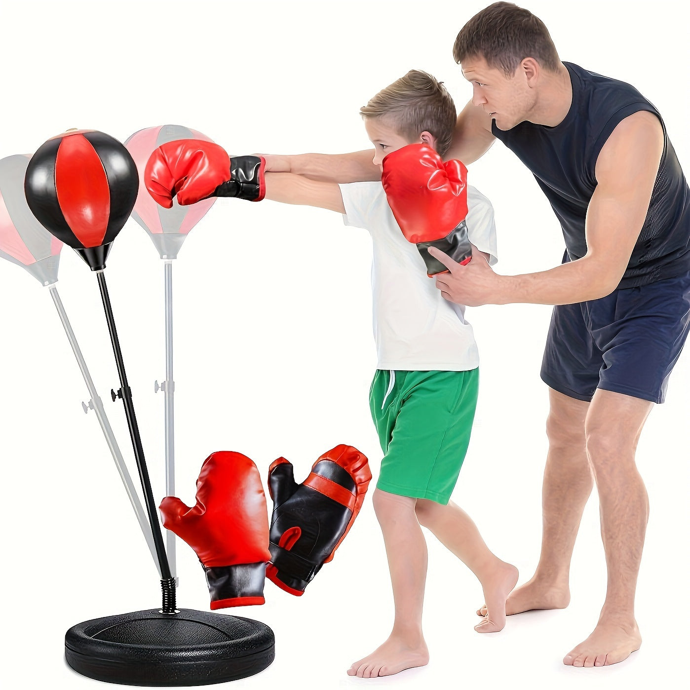 Junior Punching Bag - Justerbar Punching Bag med Handsker til Børn