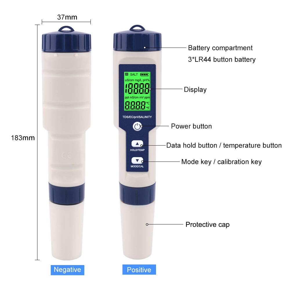 Høj Nøjagtighed Digital Pen pH Tester til Vand