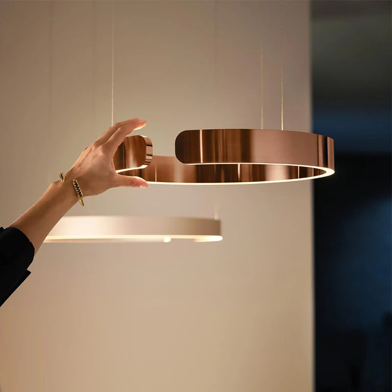 LumaCircle Moderne LED Pendel til Stue og Spisestue