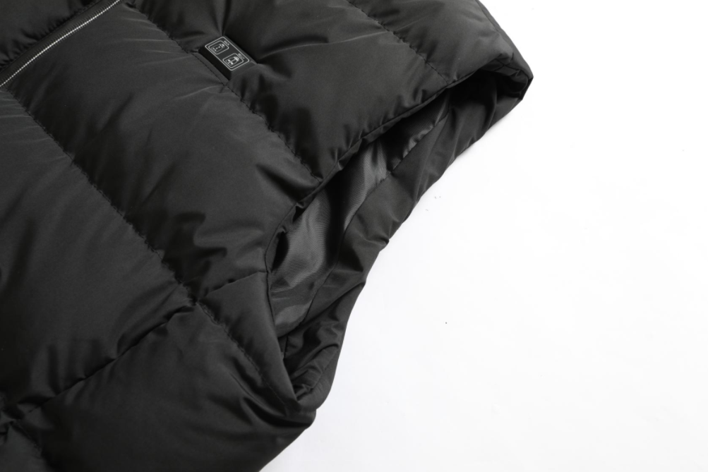 Opvarmet Unisex Jakke med Justerbar Varme og Vandafvisende Materiale