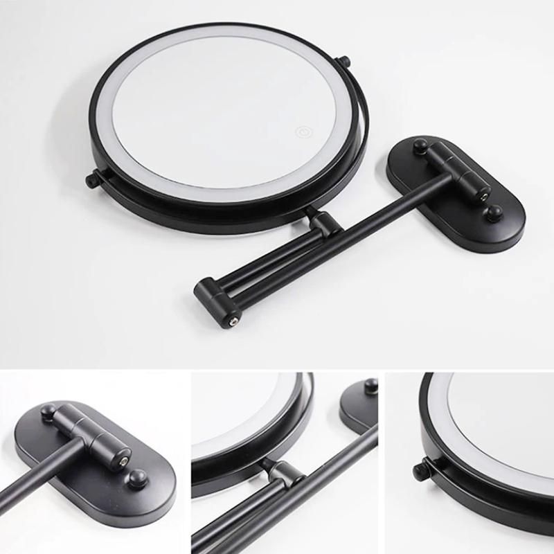 OnyxFlex Makeup Spejl med Genopladeligt LED Forstørrelse