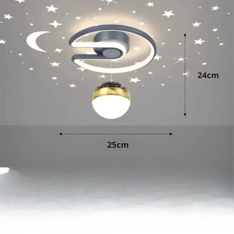 LED loftlamper med stjernehimmel – Moderne pendellampe design til børneværelse og stue