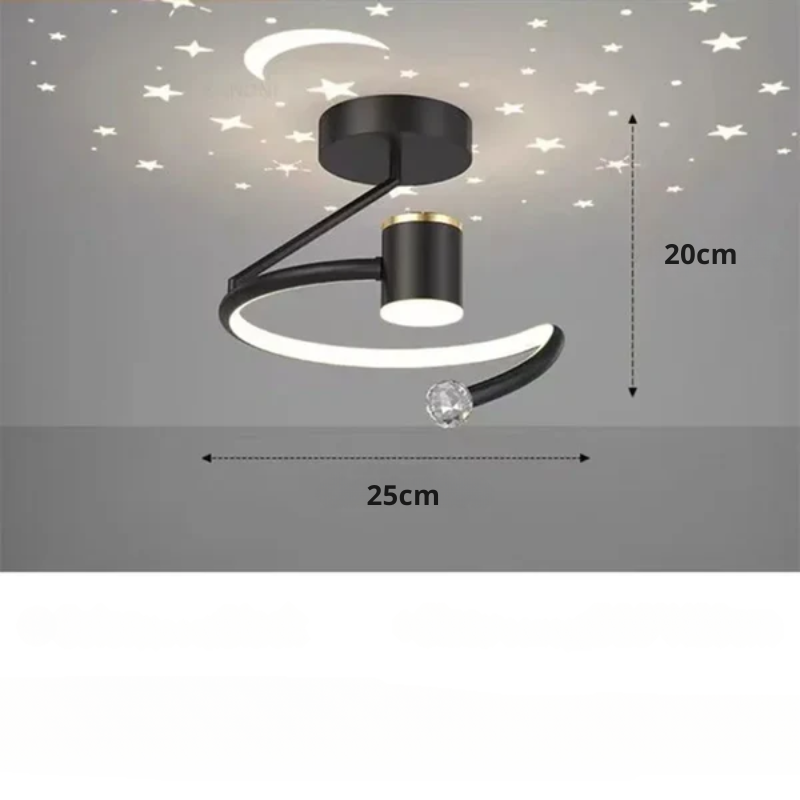 LED loftlamper med stjernehimmel – Moderne pendellampe design til børneværelse og stue