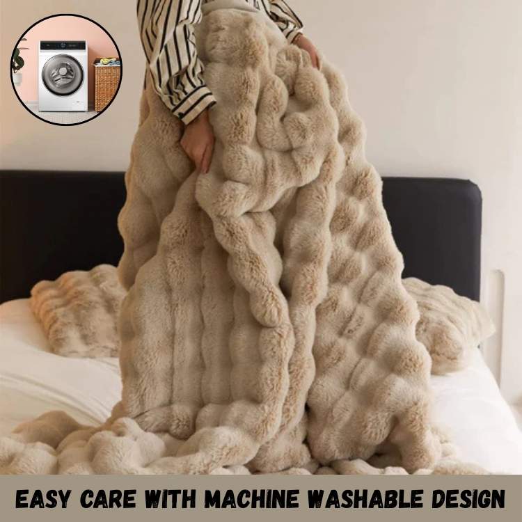 PlushHaven Faux Fur Vægtet Tæppe