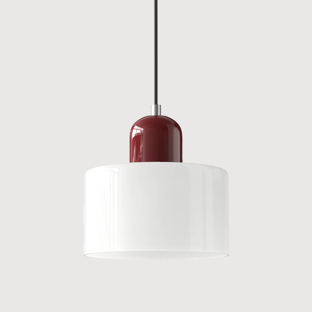 Retro Pendellampe med Glas Skærm og Justerbar Ledning for en Varm Atmosfære