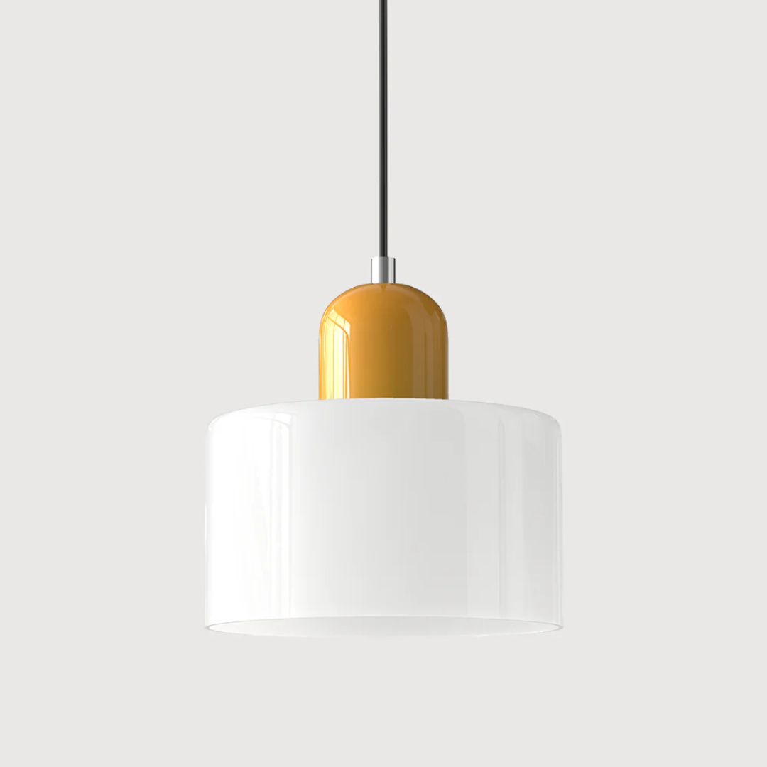 Retro Pendellampe med Glas Skærm og Justerbar Ledning for en Varm Atmosfære