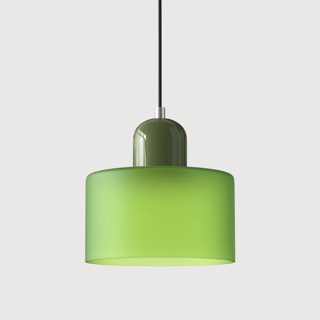 Retro Pendellampe med Glas Skærm og Justerbar Ledning for en Varm Atmosfære