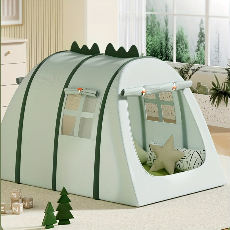 Børns Dinosaur-formede Legetelt – Foldbart og Sjovt Design
