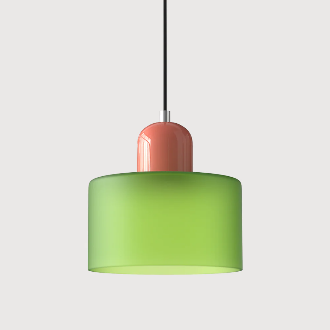 Retro Pendellampe med Glas Skærm og Justerbar Ledning for en Varm Atmosfære