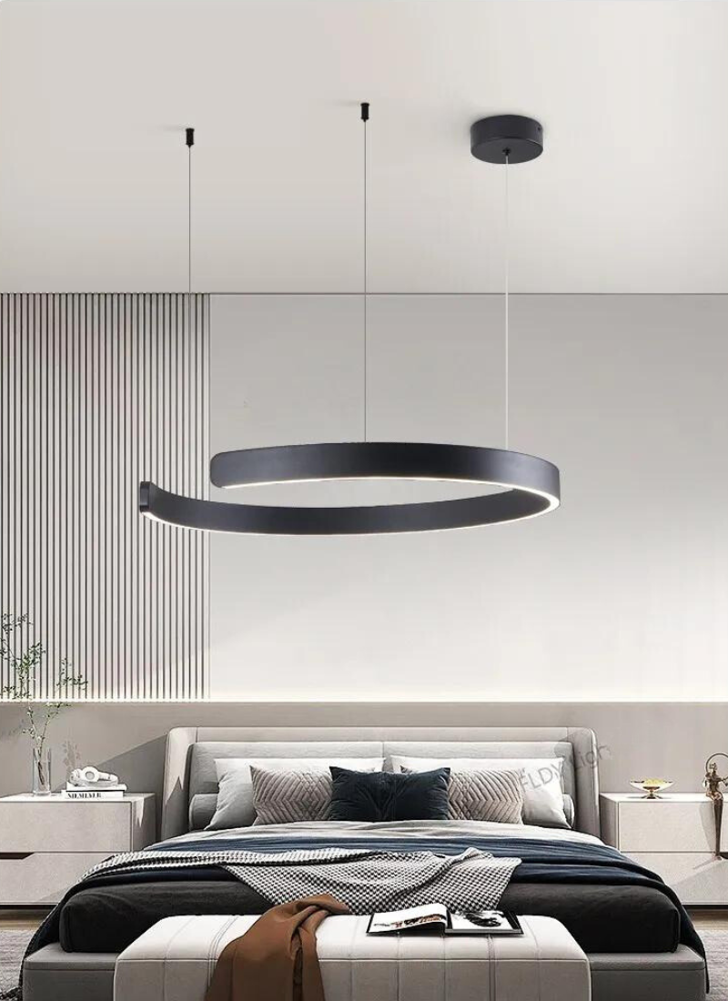 AerisGlow Moderne Rund LED Loftkrone Til Stuen