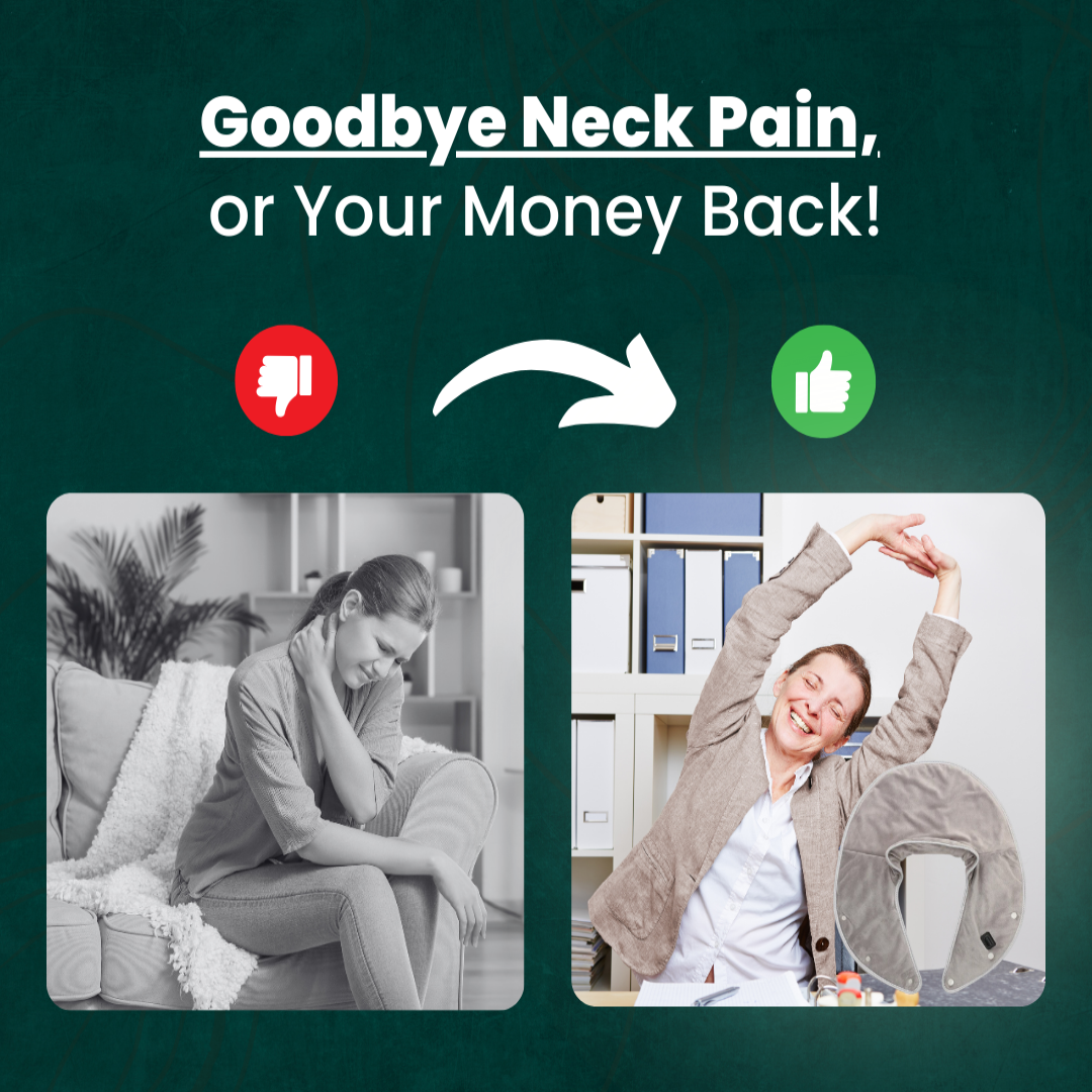 Nakkevarmer & Massageapparat | Nakke- og skuldervarme for muskelafslapning | Justerbare indstillinger for stressreduktion | Målrettet nakkesmerte og afslapning