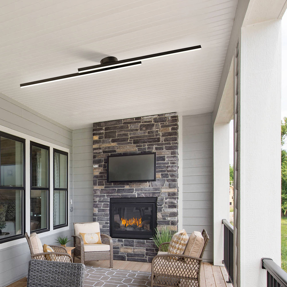 Minimalistisk Aluminium LED Loftlampe Fra LumenVale Til Stuer Design