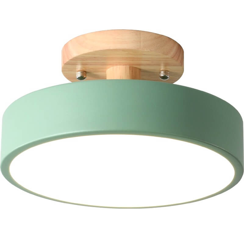 LED Rund Loftlampe | Nordisk Design | Semi-Nedsænket Montering | Økonomisk Indendørs Belysning