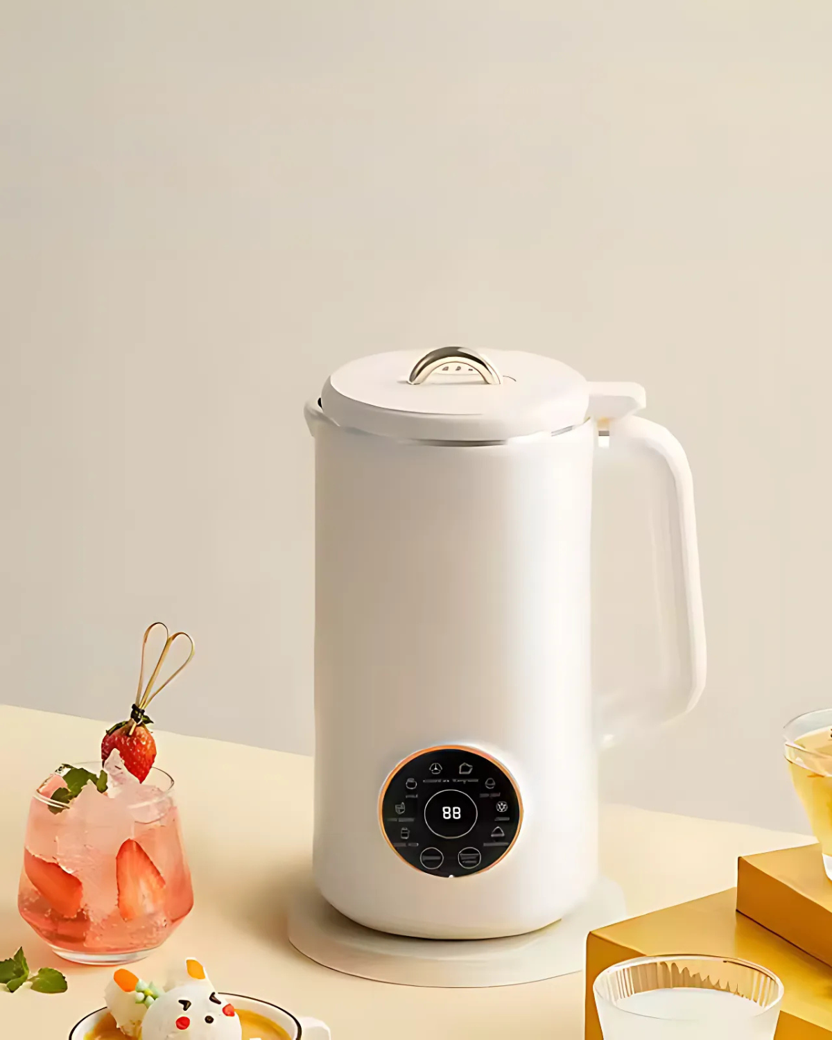 Nutriva Mini Mandel- og Cashew Havremælkmaskine til Hjemmebrug