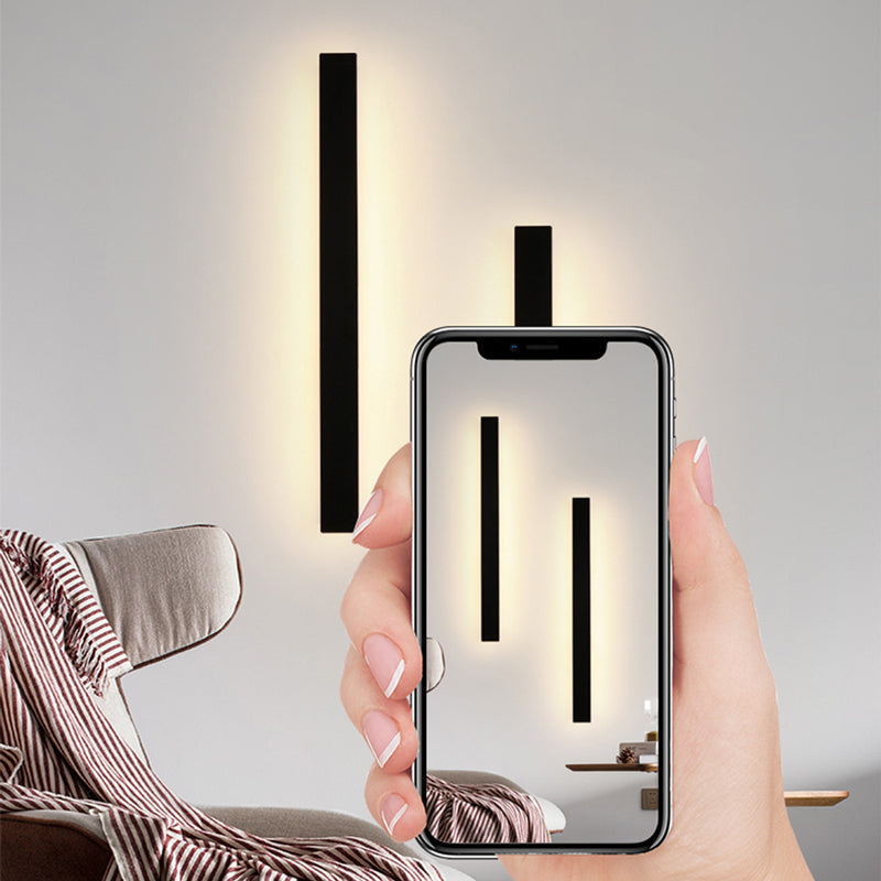 Nyx Black LED Finish Edition Linear Væglampe Udendørs