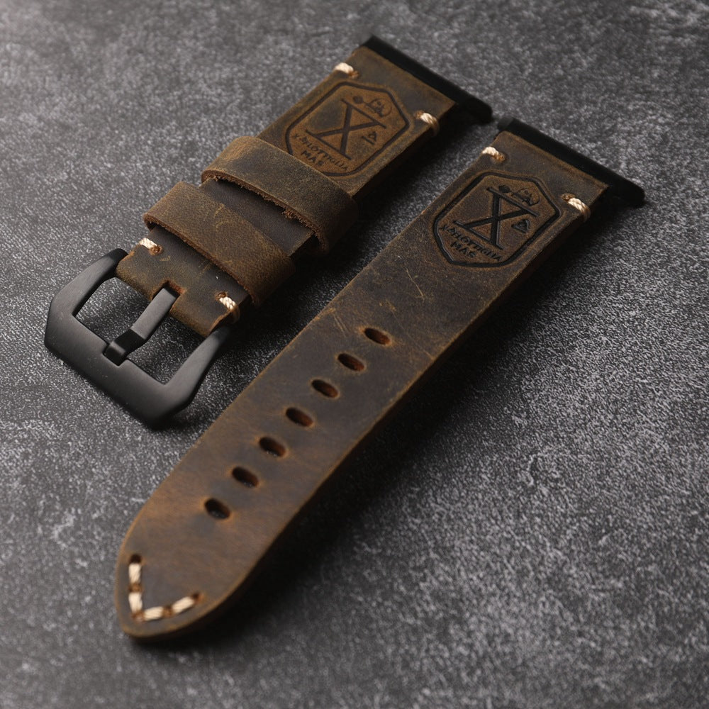 Ardentora Læderrem Med Vintage Look Til Samsung Watch Ultra
