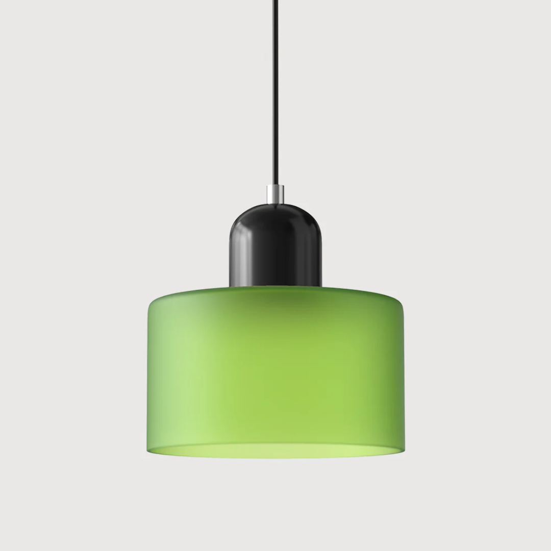 Retro Pendellampe med Glas Skærm og Justerbar Ledning for en Varm Atmosfære