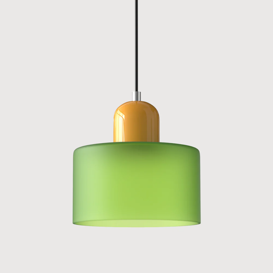 Retro Pendellampe med Glas Skærm og Justerbar Ledning for en Varm Atmosfære
