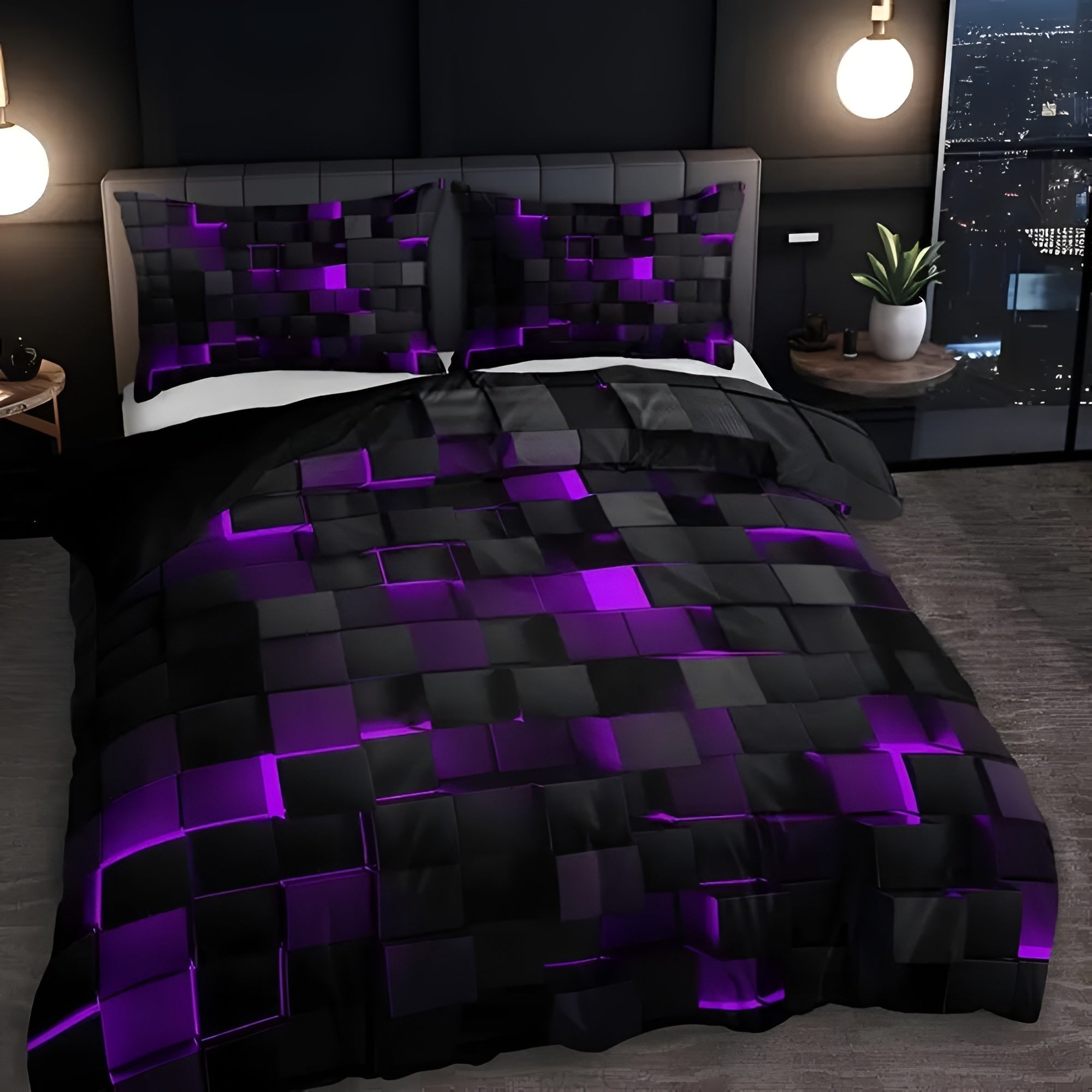 3D Sengetøj med pudevår | Lagen til Gamere | Dynecover | Neonara