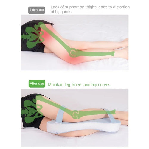 Ergonomisk Benpude til Søvn med Hukommelsesskum og Optimal Støtte