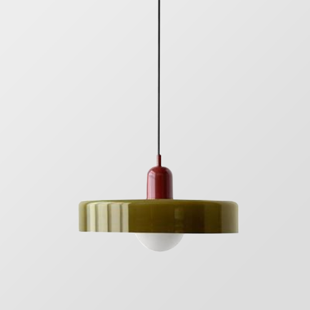 Bauhaus Aurelo Farvet Glas Pendellampe Til Spisestuer
